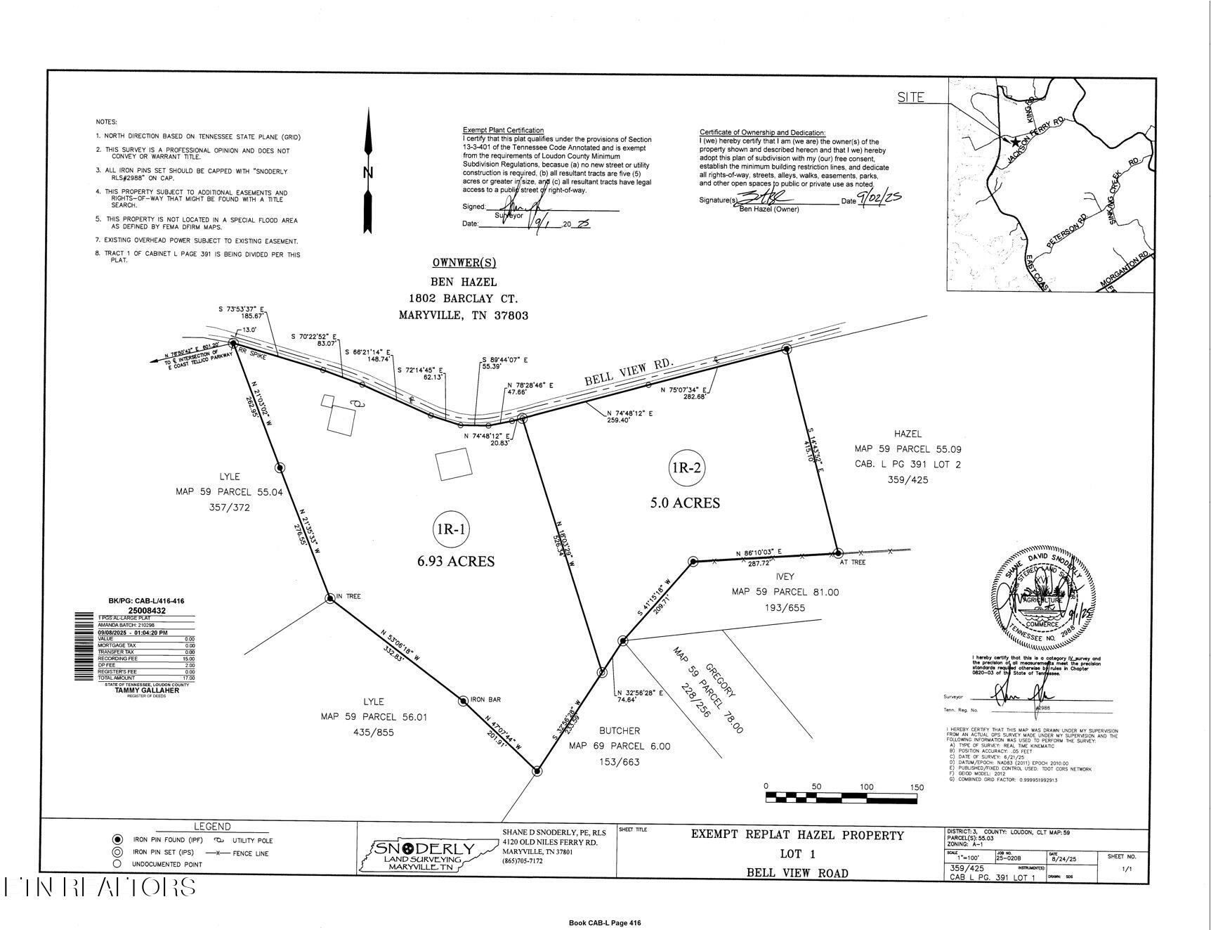 600 Bell View (6.93 Acres) Road Greenback TN 37742