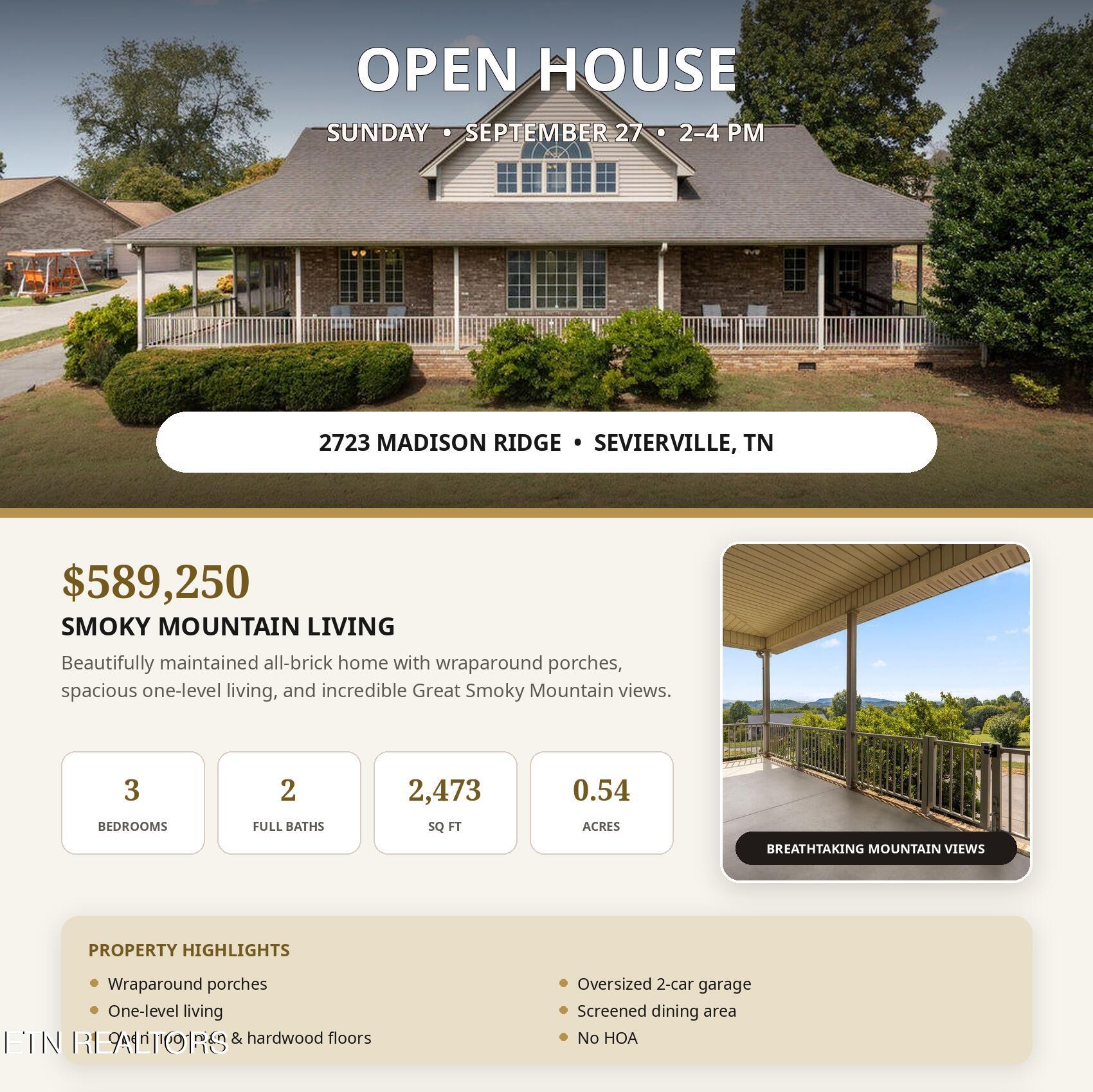 2723 Madison Sevierville TN 37876