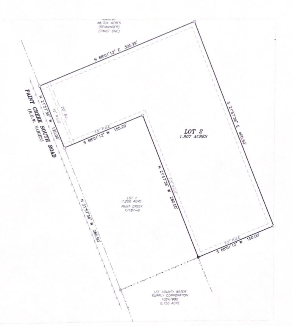 Tbd- Paint Creek South Lot Road Paige TX 78659