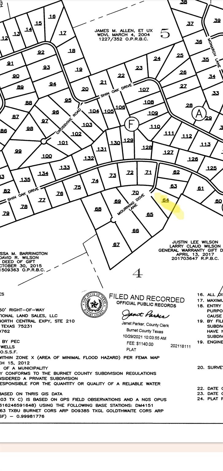 5.04 Acres Mourning Dove Lane Lampasas TX 76550
