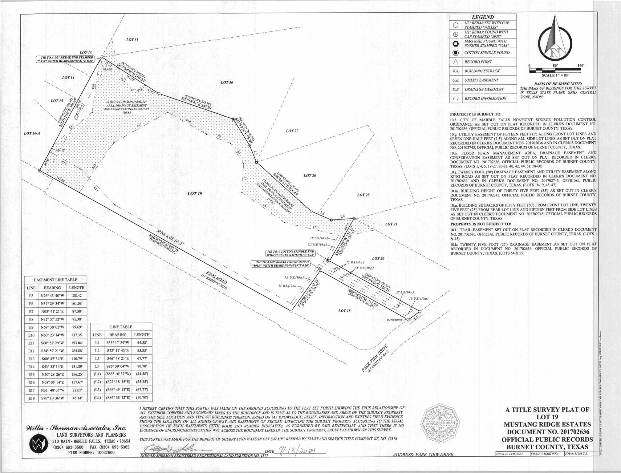 Lot 19 Park View Drive Marble Falls TX 78654