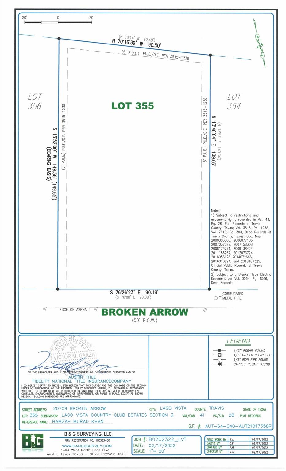 20709 Broken Arrow Street Lago Vista TX 78645