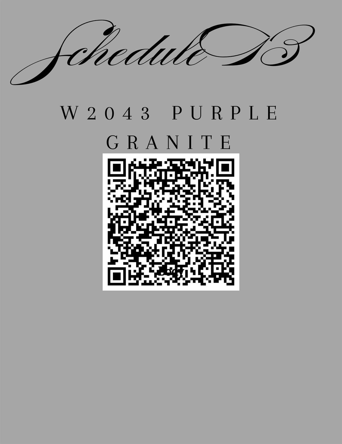 W2043 Purple Granite Horseshoe Bay TX 78657