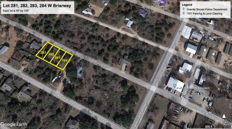 Lot 281 & 282 Briarway Drive Granite Shoals TX 78654