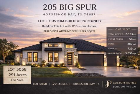 205 Big Spur Horseshoe Bay TX 78657