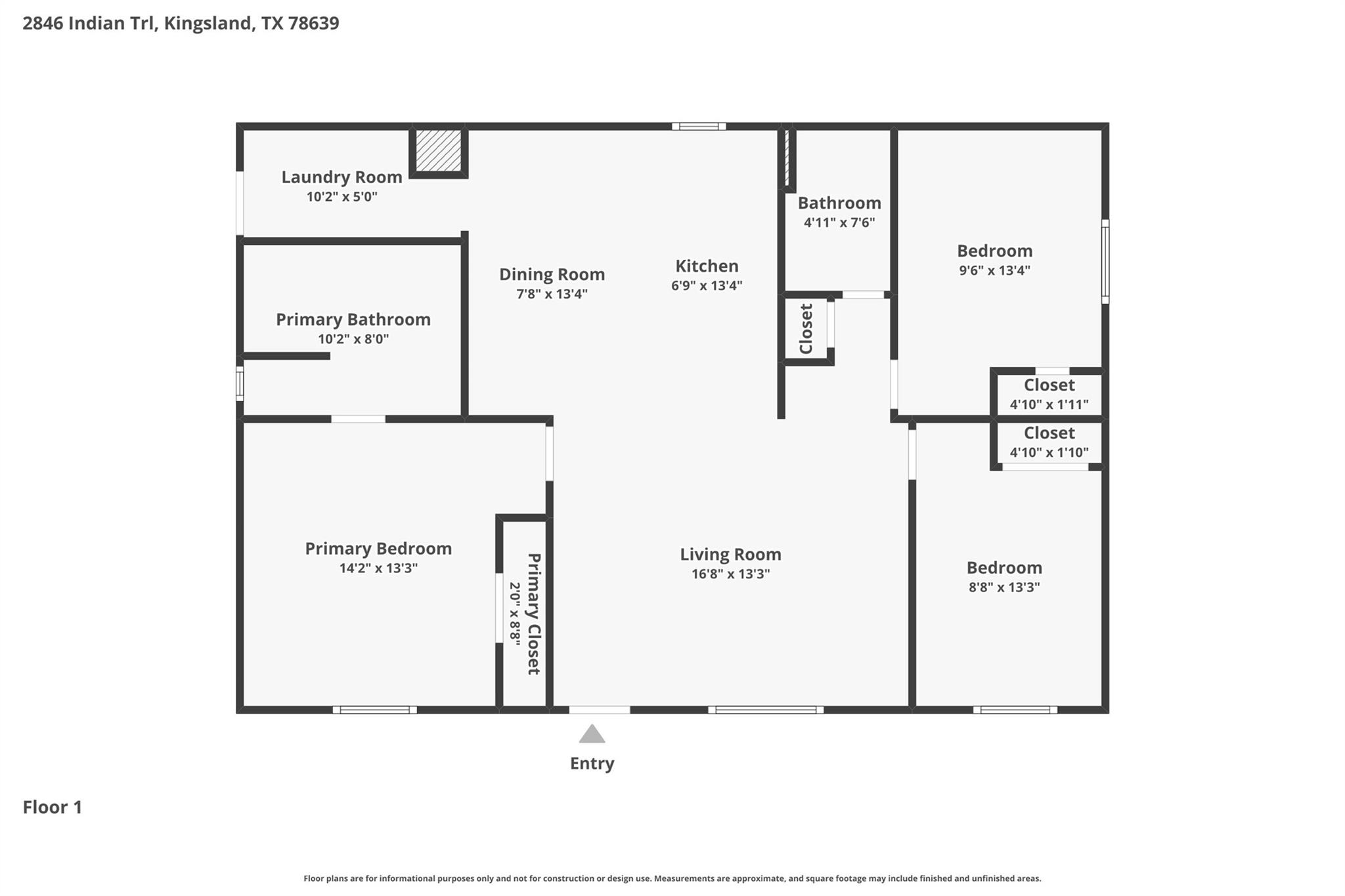 2846 Indian Trail Kingsland TX 78639