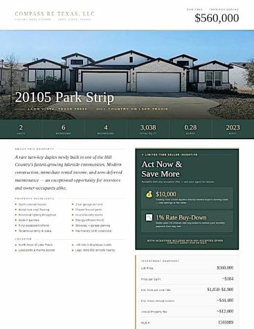 20105 Park Strip Street Lago Vista TX 78645