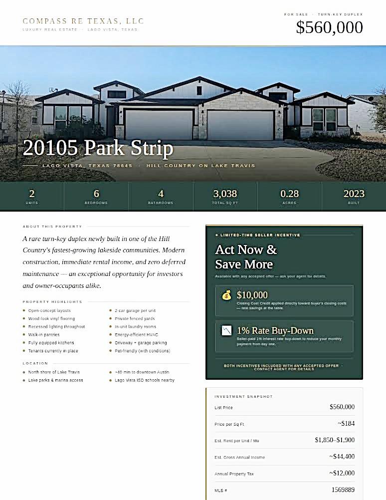 20105 Park Strip Street Lago Vista TX 78645