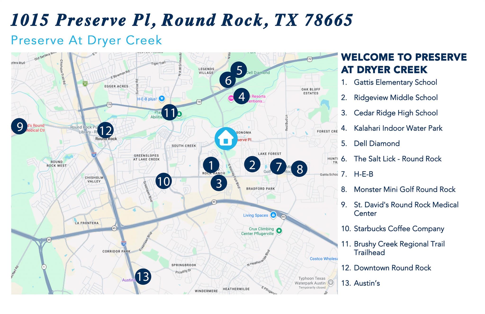 1015 Preserve Place Round Rock TX 78665