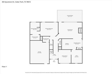 304 Sycamore Drive Cedar Park TX 78613