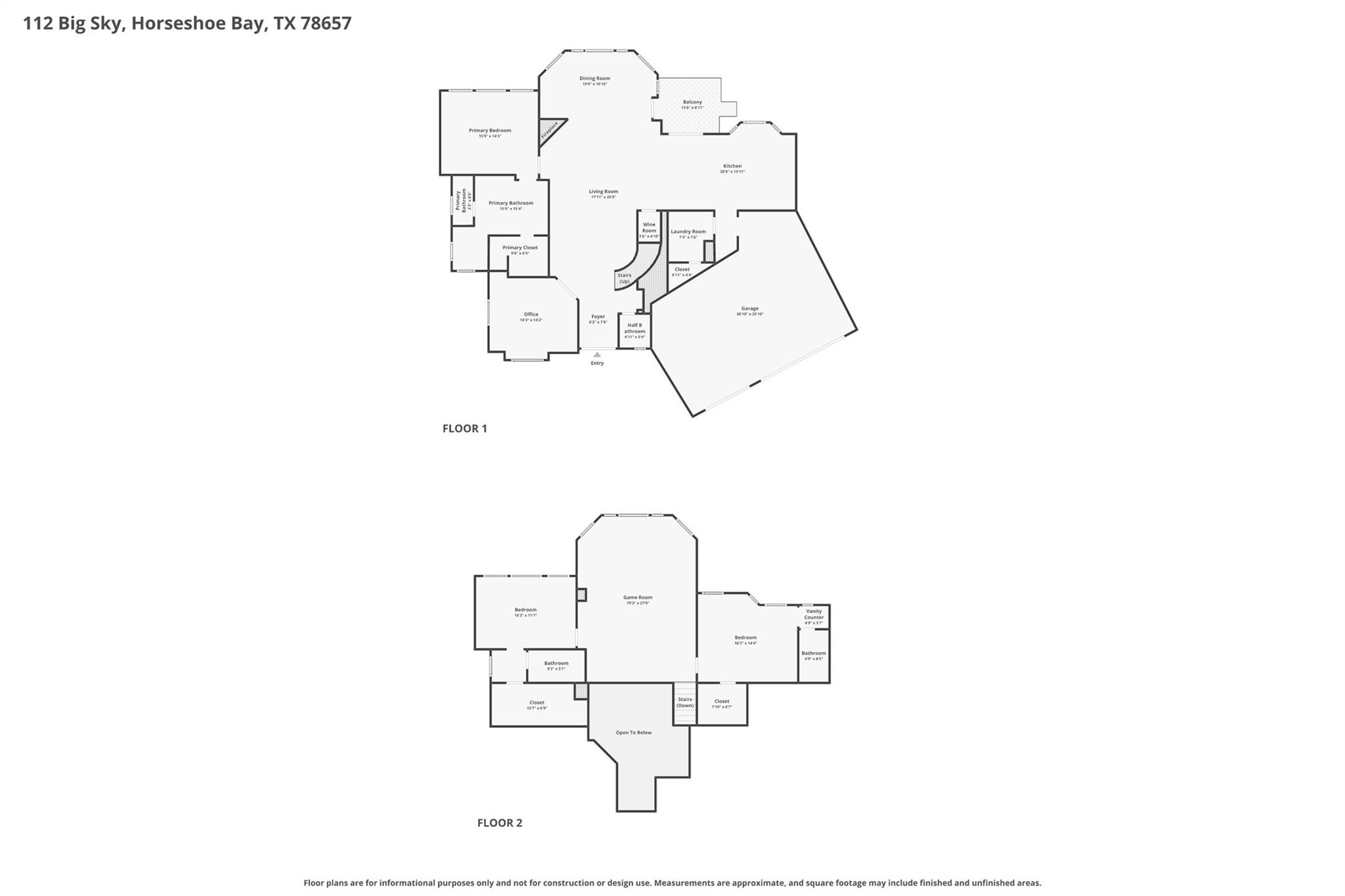 112 Big Sky Drive Horseshoe Bay TX 78657