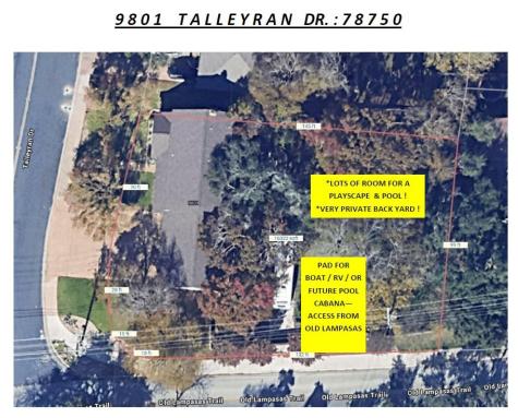 9801 Talleyran Drive Austin TX 78750