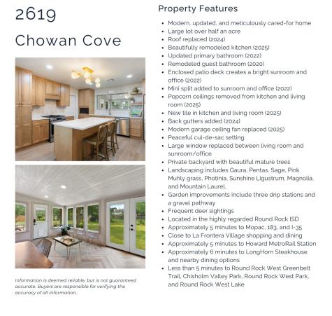 2619 Chowan Cove Round Rock TX 78681