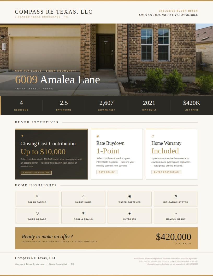 6009 Amalea Lane Round Rock TX 78665