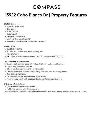 15922 Cabo Blanco Drive Corpus Christi TX 78418