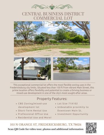 105 N Orange Street Fredericksburg TX 78624