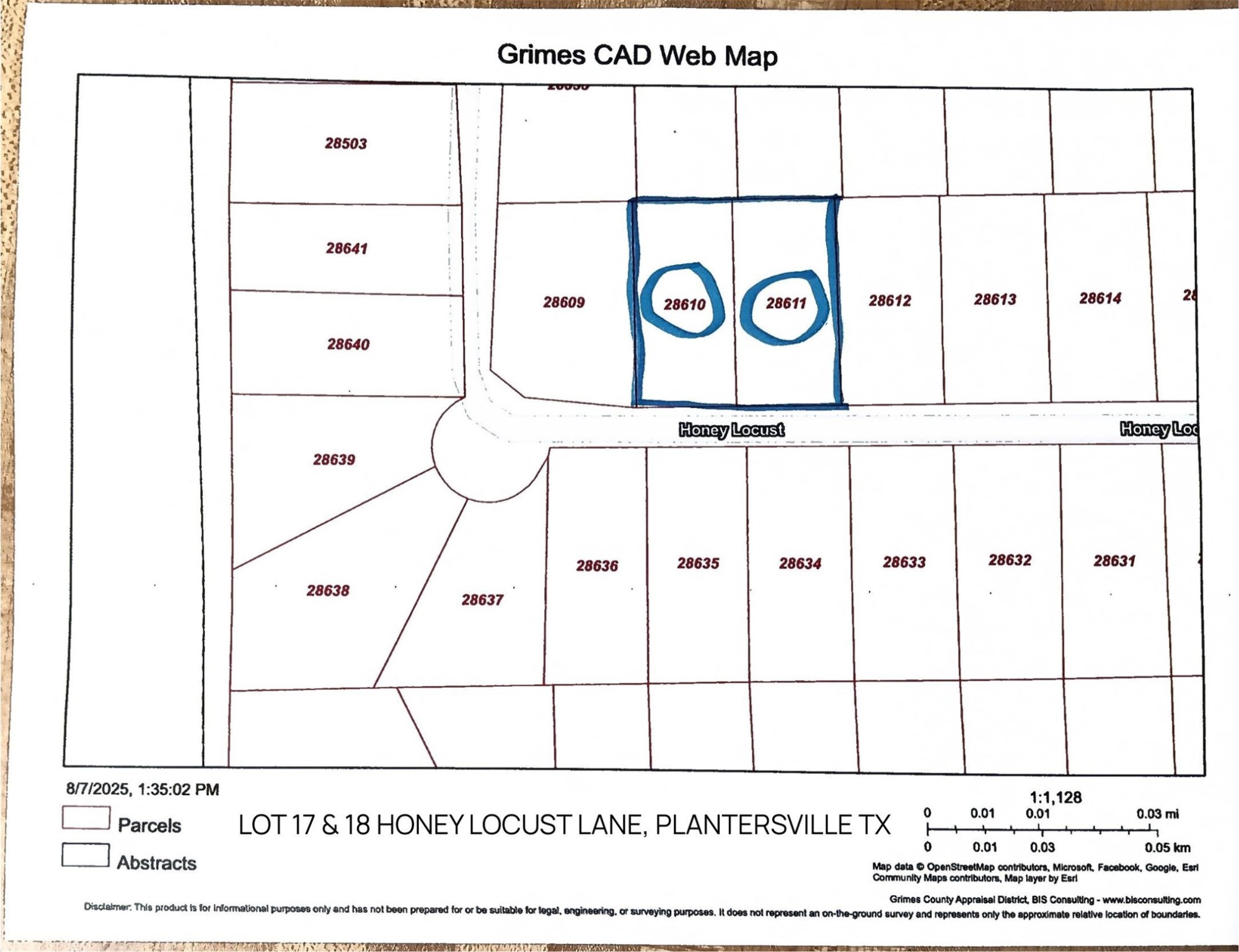 Lot 17 & 18 Honeylocust Lane Plantersville TX 77363