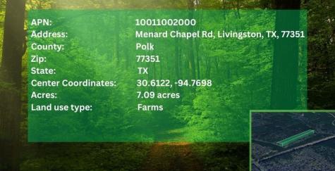 00 Menard Chapel Road Livingston TX 77351