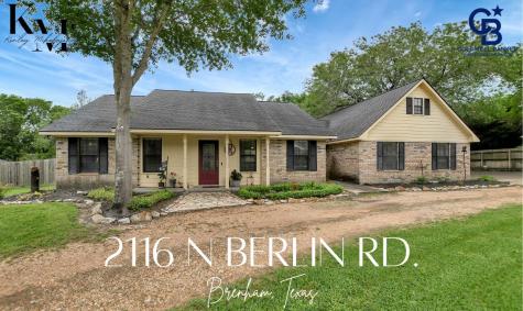2116 N Berlin Road Brenham TX 77833