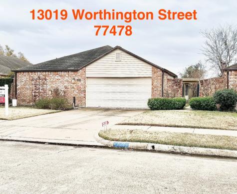 13019 Worthington Street Sugar Land TX 77478