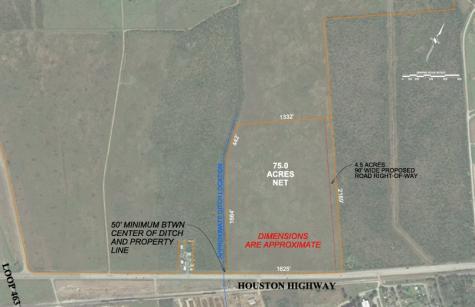 75.0 Acres Option A Of The Tract Located At Highway Us 59 Victoria TX 77904