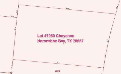 Lot 47050 Cheyenne Horseshoe Bay TX 78657