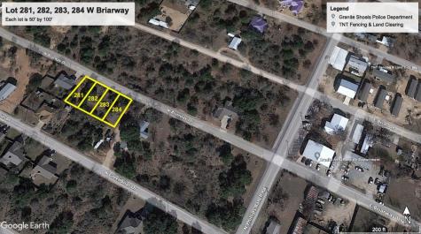 Lot 283 & 284 W Briarway Drive Granite Shoals TX 78654