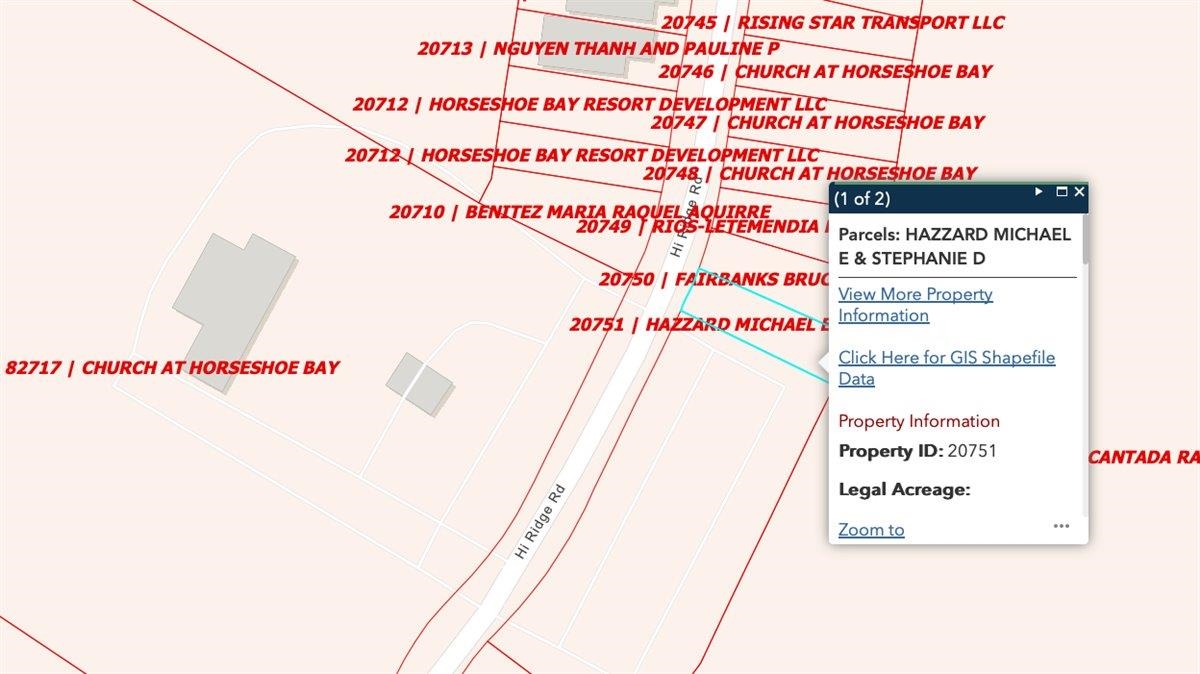Tbd Hi Ridge Horseshoe Bay TX 78657