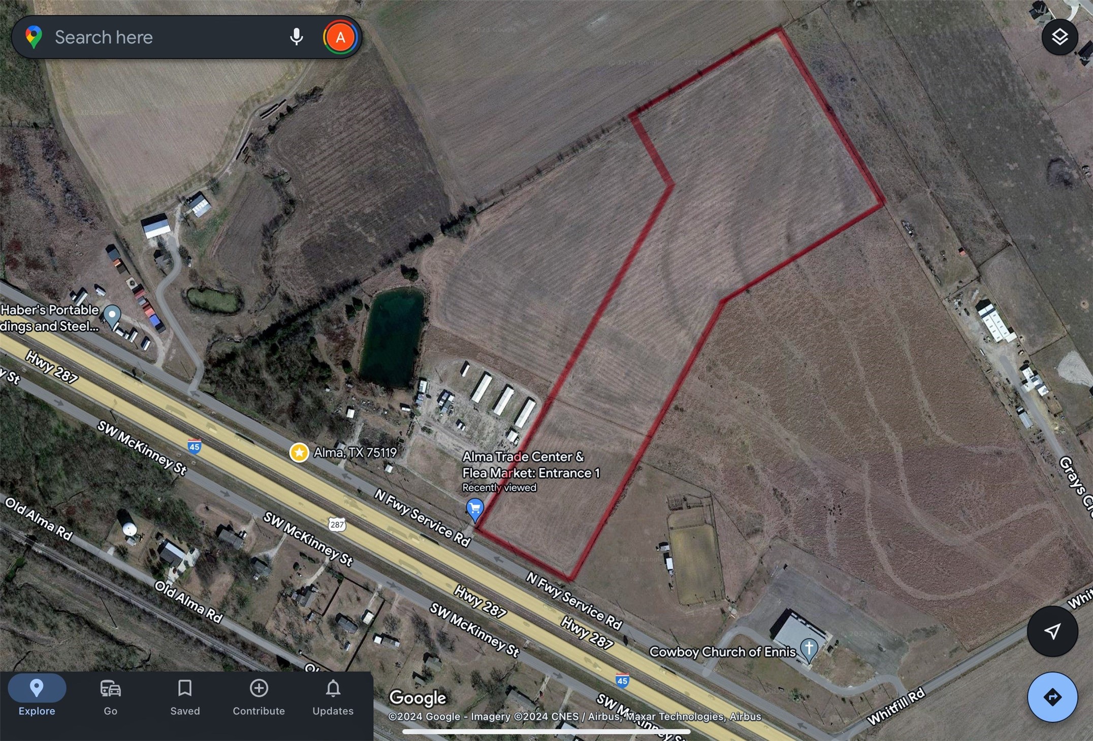 Tbd Interstate 45 Service Road Alma TX 75119
