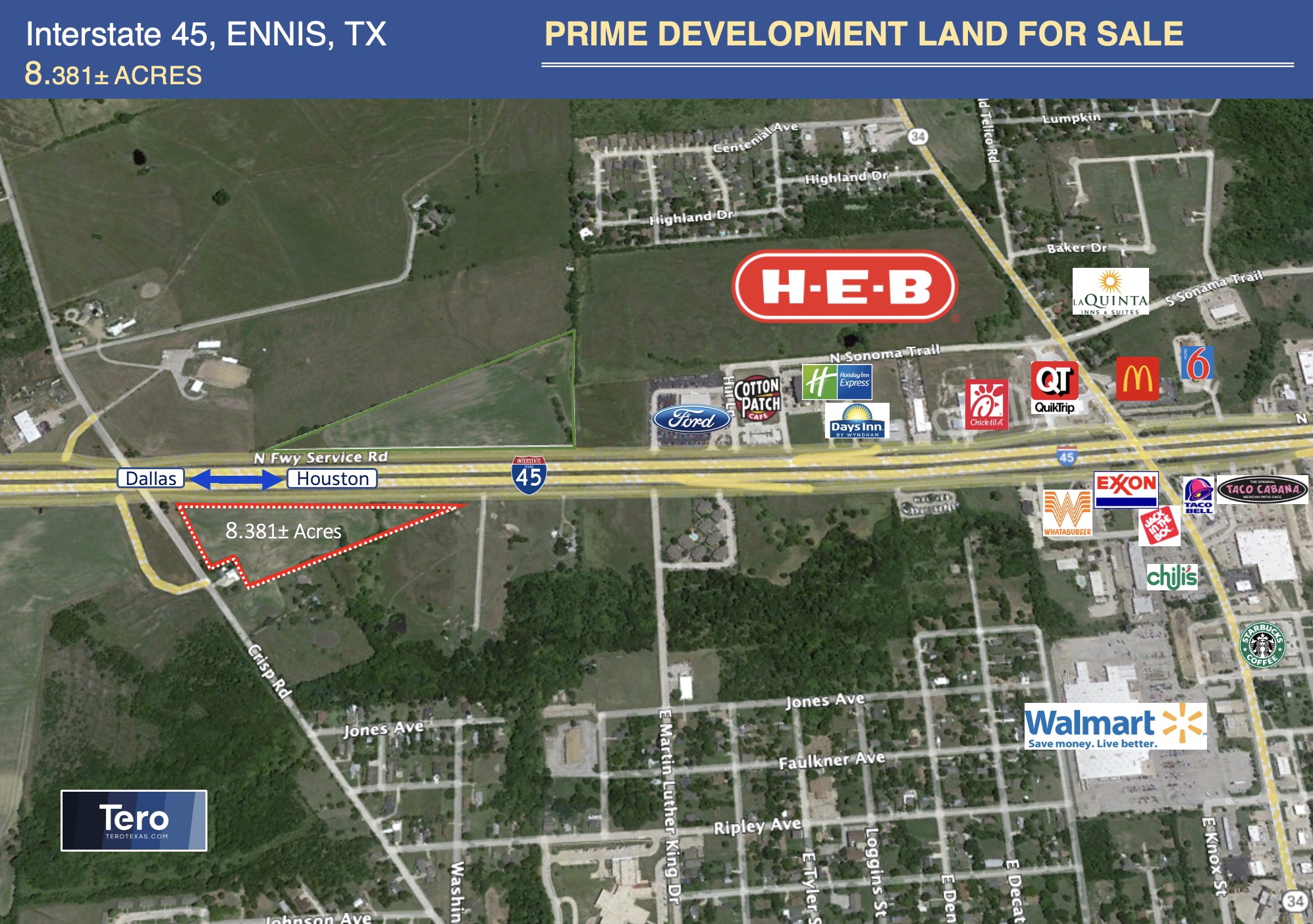 Tbd 8.38 Ac Interstate 45 Ennis TX 75119