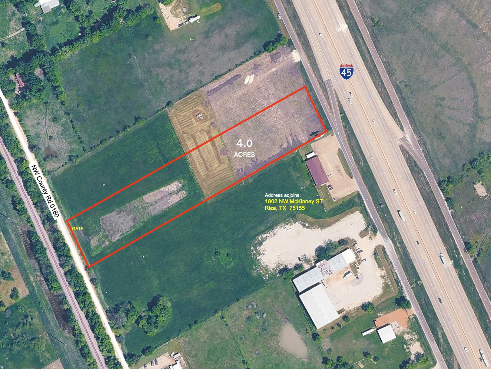 Tbd 4.0 Acs Interstate 45 Highway Rice TX 75155