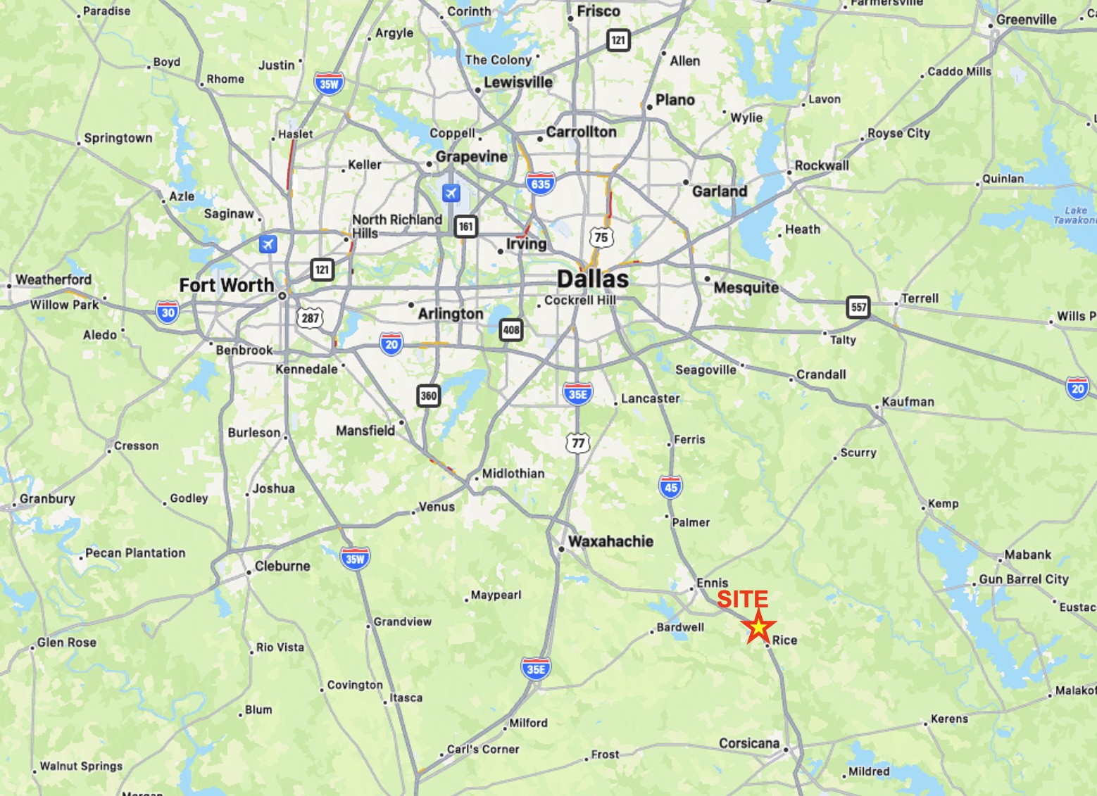 Tbd 4.0 Acs Interstate 45 Highway Rice TX 75155