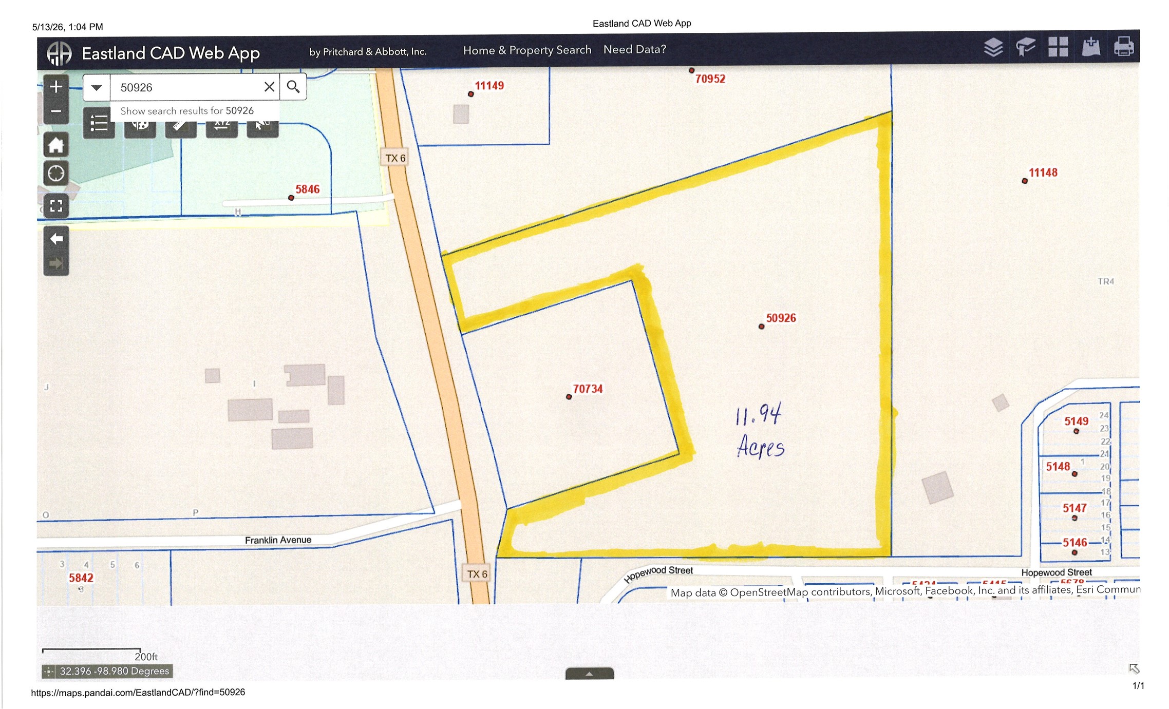 404 Highway 6 Cisco TX 76437