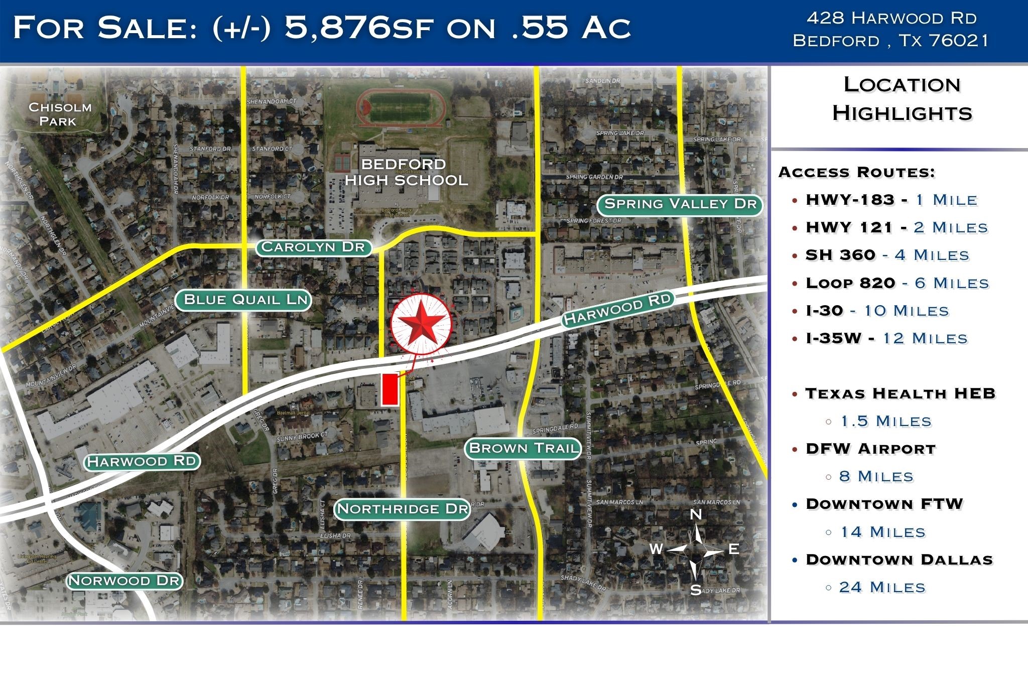 428 Harwood Road Bedford TX 76021