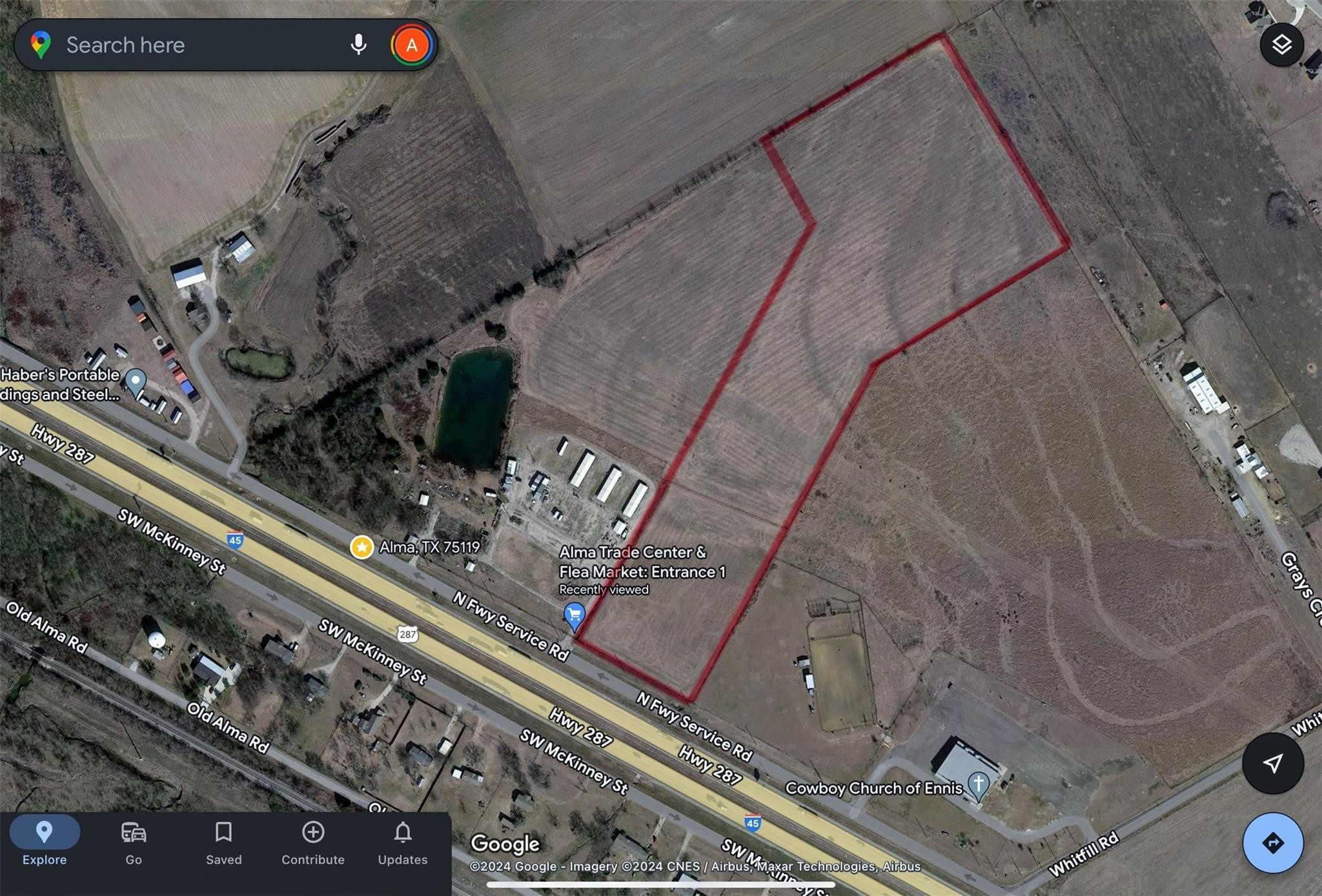 Tbd Interstate 45 Svc Road Alma TX 75119