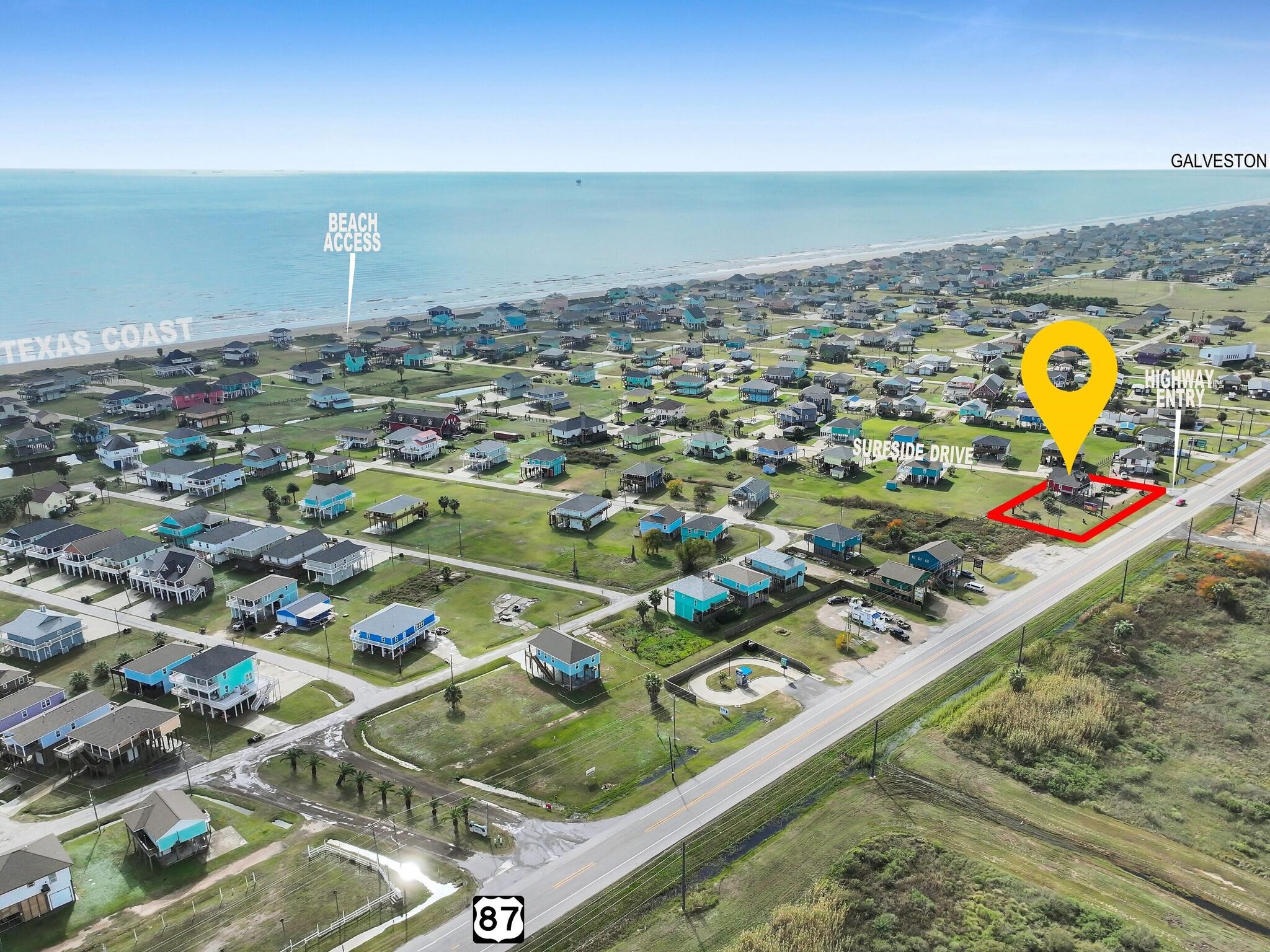 970 Surfside Drive Port Bolivar TX 77650