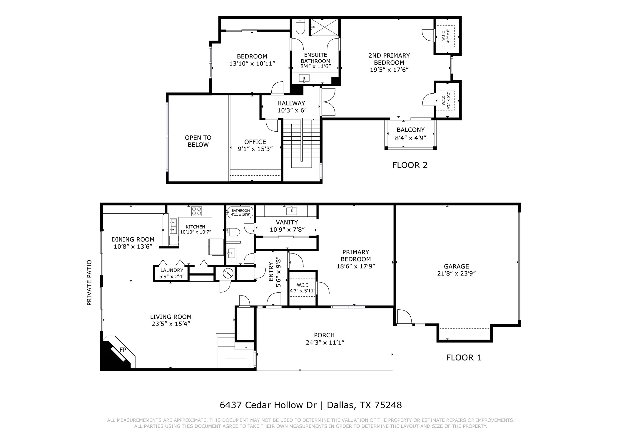6437 Cedar Hollow Drive Dallas TX 75248