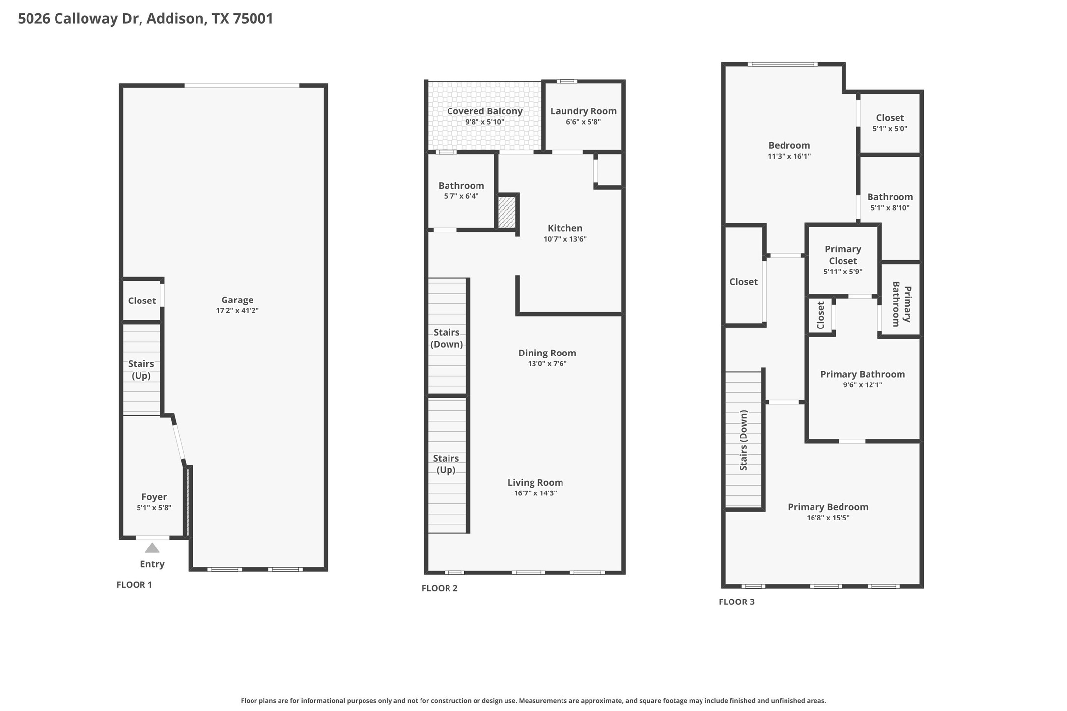 5026 Calloway Drive Addison TX 75001