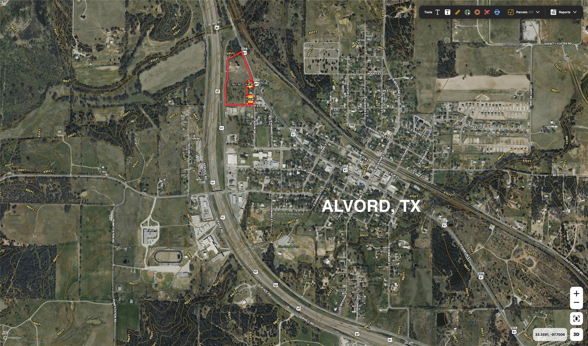 Tbd Stadium Drive Alvord TX 76225