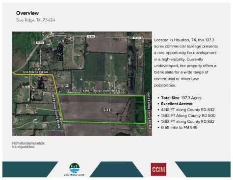 Tbd 137.3ac County Road 832 Blue Ridge TX 75424