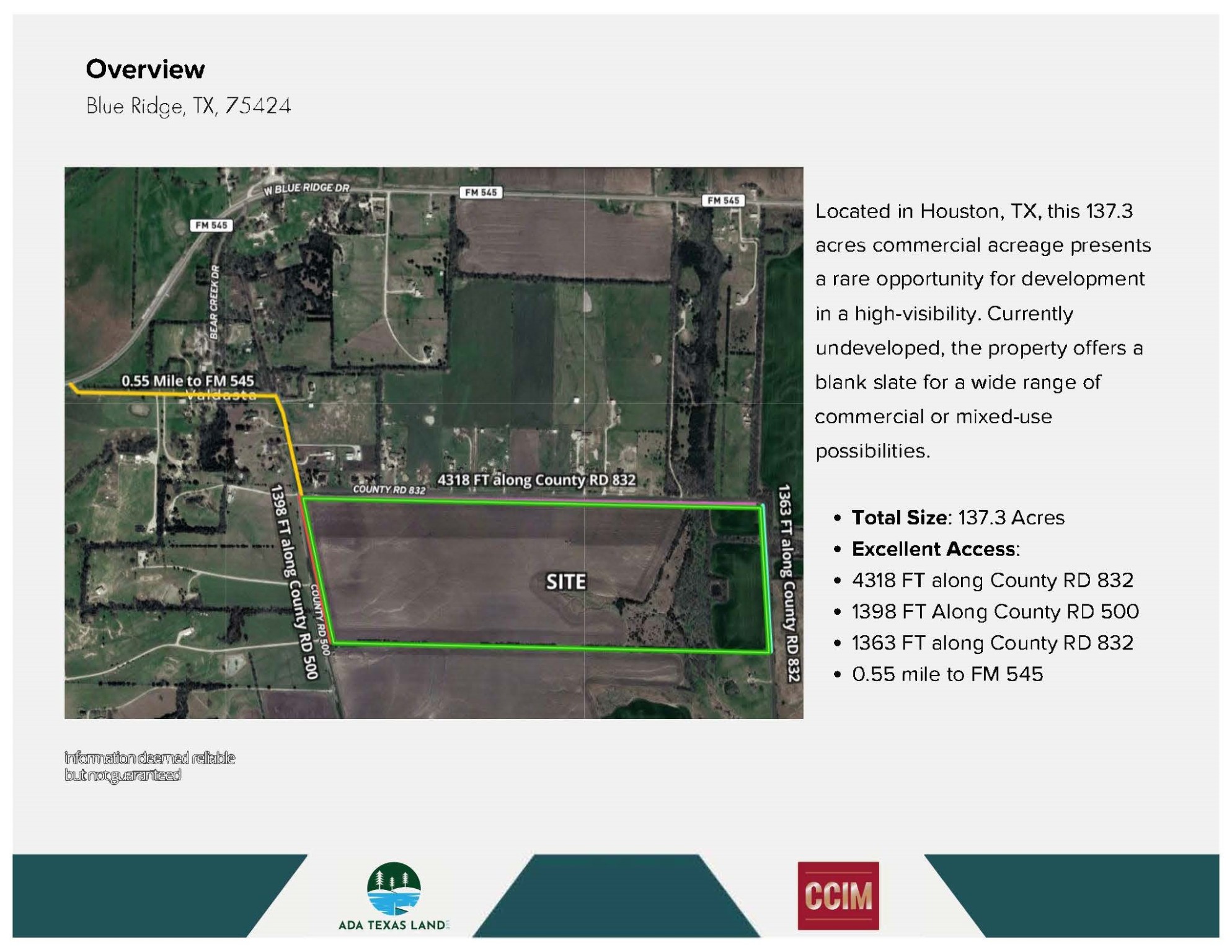 Tbd 137.3ac County Road 832 Blue Ridge TX 75424