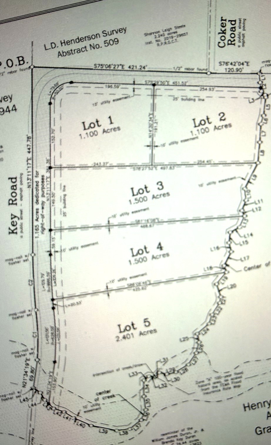 Lot 5 Key Road Sherman TX 75090