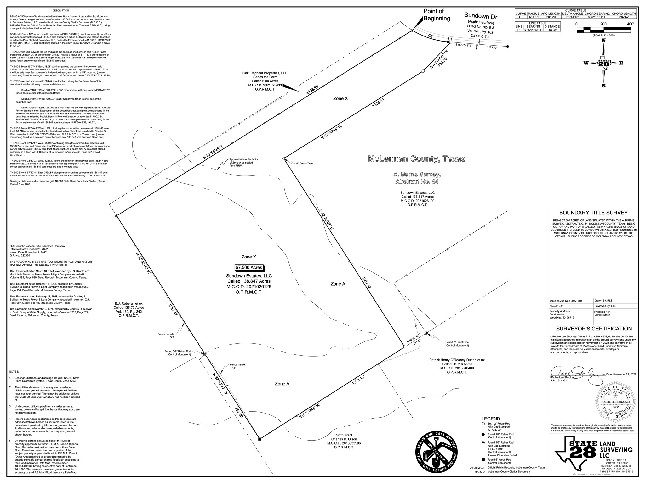 67.5 Ac. Tbd Sundown Drive Woodway TX 76712