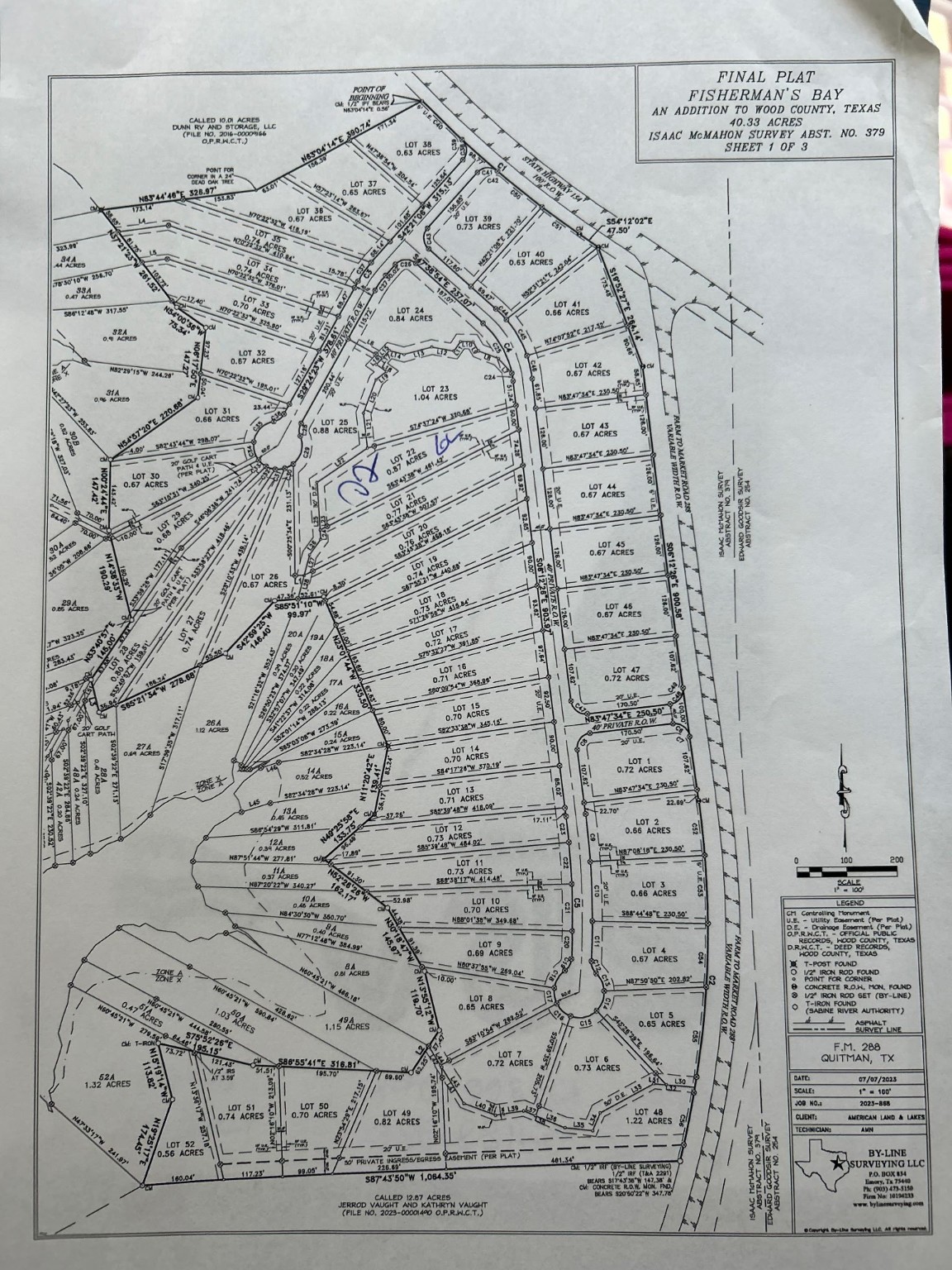 Lot 22 & 22a Fisherman's Bay Lake Fork Quitman TX 75783