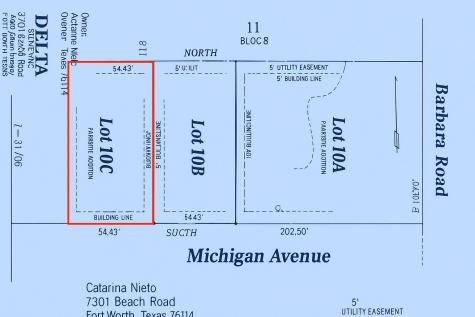 Lot 10c Michigan Avenue Fort Worth TX 76114