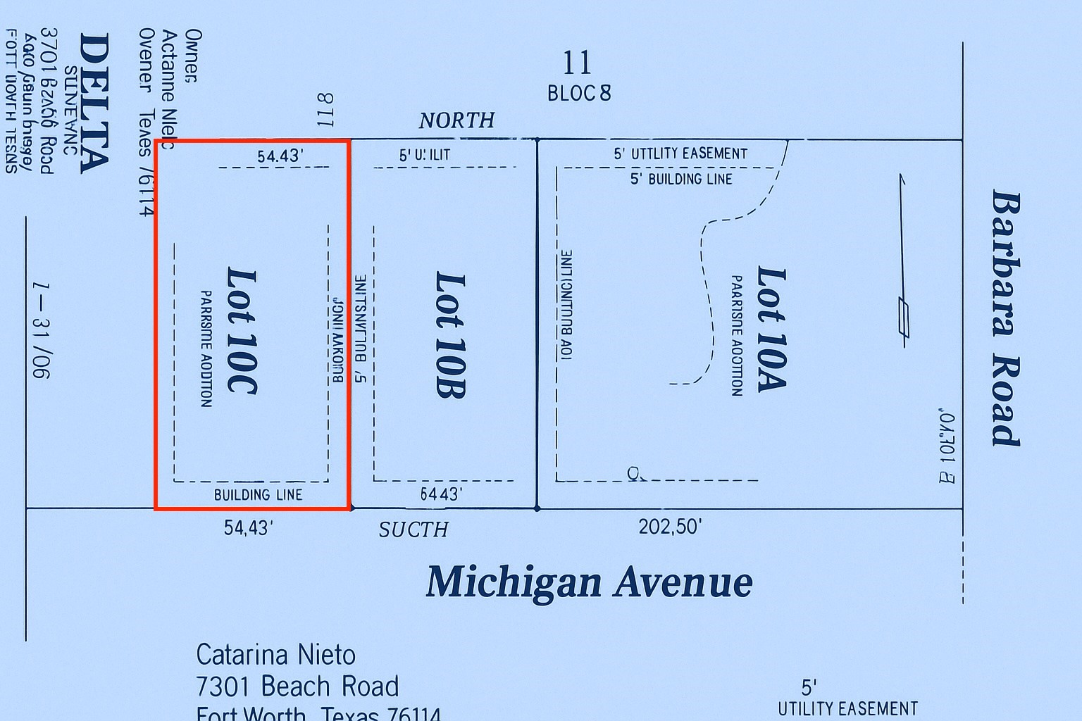 Lot 10c Michigan Avenue Fort Worth TX 76114