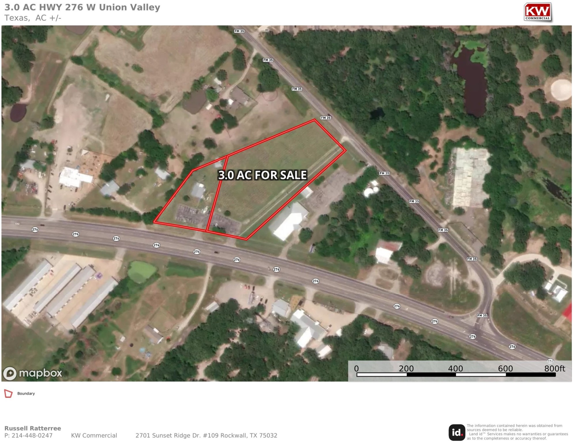 3 Acs Tx-276 Union Valley TX 75189
