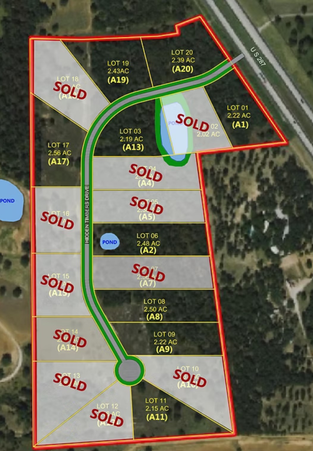 157 (Lot A11) Hidden Timbers Drive Alvord TX 76225