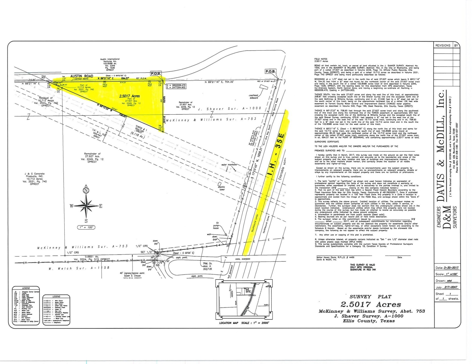 Tbd 2.5017 Acres Solon Road Waxahachie TX 75165