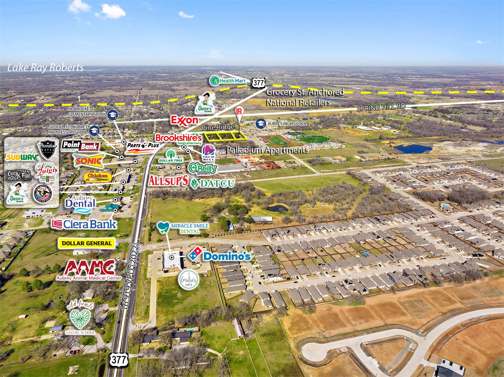 1.6 Acres Pine Ridge Lane Aubrey TX 76227